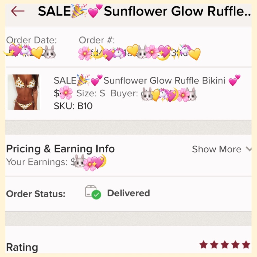 Last XL🎉💕Sunflower Glow Ruffle Bikini 💕 - Picture 3 of 3